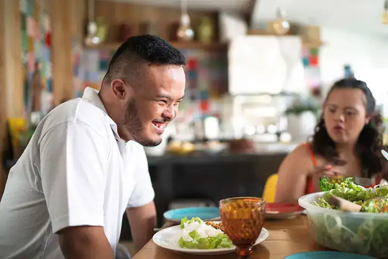 Empowering Weight Loss: A Comprehensive Guide for Individuals with Disabilities 2 Image of a disabled man and balance around nutrition to aid weight loss Beaconsfield