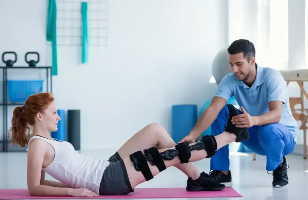 Debunking Meal Timing Myths: The Truth About Muscle Recovery 1 Woman having treatment to help muscle recovery Beaconsfield after an injury
