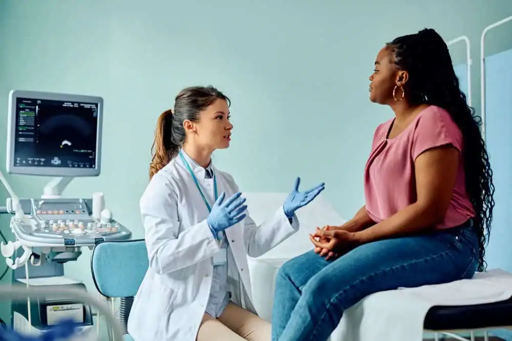 Woman have consultation about vaginal laxity Beaconsfield